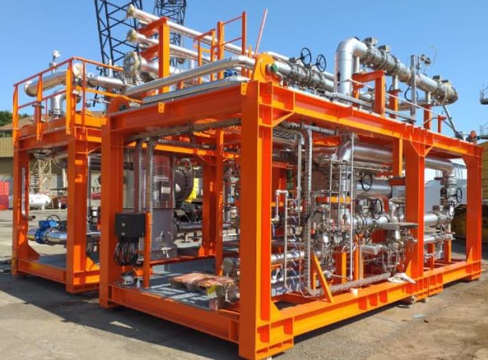 SKID PER SISTEMA DI TRATTAMENTO DELL'OLIO – PIATTAFORMA SABRATHA