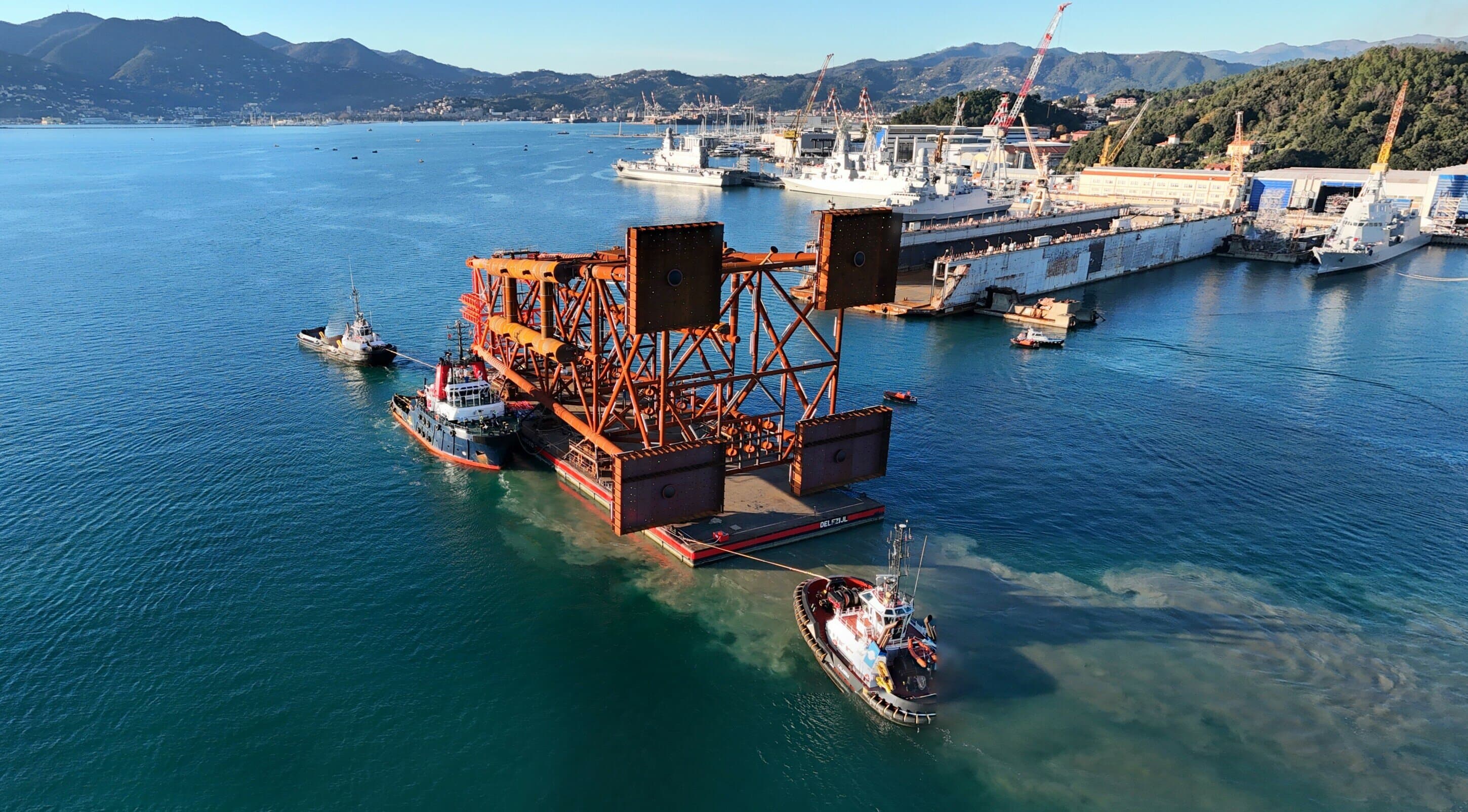 COMPLETATO IL SAIL AWAY DEL JACKET PER LA PIATTAFORMA GAS IN ANGOLA