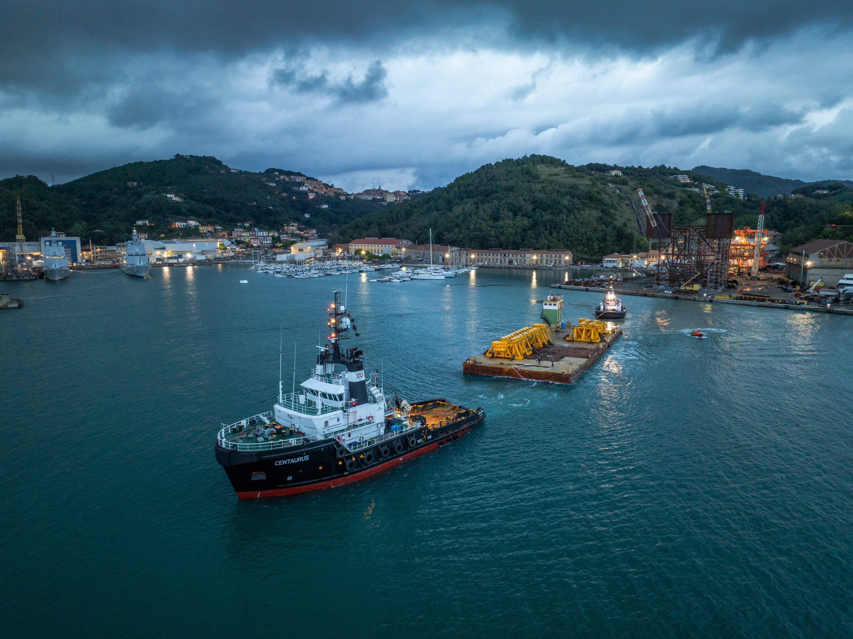 LOAD OUT E SAIL AWAY DEL PRE-DRILLING TEMPLATE PER LA PIATTAFORMA PPE